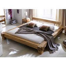 balkenbett aus kernbuche massivholz 160x200 160x200 online kaufen bei woonio holzbett bett ideen bett