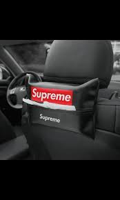 La mayor selección de supreme box logo a los precios más asequibles está en ebay. New In Supreme Tissue Box Cover In Black Red With Supreme Logo Wording With Elastic Strap Clip Car Accessories Accessories On Carousell