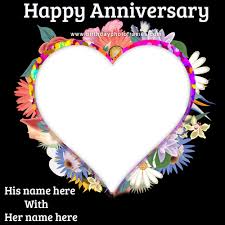 We are still open for deliveries 7 days a week! Wedding Anniversary Card With Name And Photo Free Edit