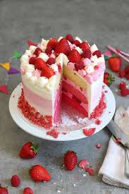 Erdbeere Himbeere Ombre Tortchen Bake To The Roots Rezept Kuchen Ohne Backen Einfacher Nachtisch Lecker