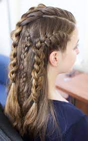 Braided Viking Style Worn By Sigurd Hair Styles Viking Hair Braided Hairstyles