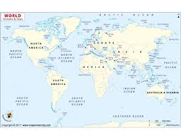 Buy World Oceans And Seas Map Oceans Of The World Sea Map Ocean