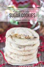 Caramel Chocolate Sugar Cookies With Kraft Swanky Recipes Best Christmas Cookie Recipe Cooking Cookies Holiday Recipes Drinks