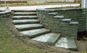 There are several factors that affect the price of a wall, mainly labor and materials needed for the project. Curved Retaining Wall Ideas The Tread Was Built Using Moss Creta Wall Capstone And A Custom Backyard Landscaping Landscaping Retaining Walls Garden Stairs