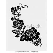 Rose Motif Flower Design Elements Vector Royalty Free Stock Image 248871178 From Shutterstock Flower Stencil Rose Stencil Design Elements