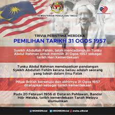 Kemerdekaan negara 31 ogos 1957 suruhanjaya reid mac 1956 (menyusun parti perikatan 1955 1 (rombongan) perlembagaan) lord william reid london (merundingkan kemerdekaan) (menggubal perlembagaan merdeka)(suruhanjaya bebas) (persekutuan tanah melayu) 446 31 ogos. Kementerian Pengajian Tinggi On Twitter Dikongsikan Sejarah Dan Fakta Menarik Mengenai Pemilihan Tarikh 31 Ogos 1957 Sebagai Tarikh Kemerdekaan Negara Malaysiaprihatin Kitajagakita Kitamestimenang