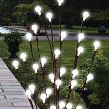 Solar Powered Lights Are Useful For Lighting A Garden Path At Night Or In Decorative Multi Coloured Versions Solar Tree Lights Twig Lights Solar Lights Garden