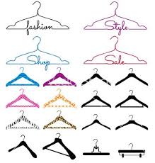 Clothes Hanger Set Vector Image On Vectorstock Hanger Logo Hanger Tattoo Icon Set Vector
