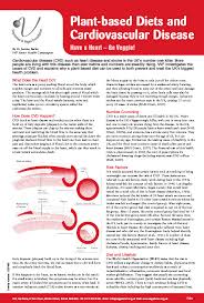 Plant Based Diets And Cardiovascular Disease Fact Sheet