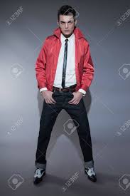Check spelling or type a new query. Retro Rock And Roll Fifties Fashion Man With Dark Grease Hair Stock Photo Picture And Royalty Free Image Image 25227053