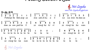 Potong Bebek Angsa - Not Angka Lagu