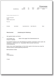 Der antrag auf „schlichte änderung sei formlos möglich. Antrag An Das Finanzamt De Musterbrief Download