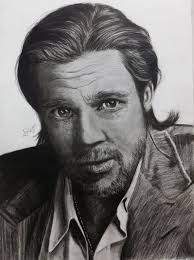 Here's a drawing I did of Brad Pitt a few years ago.....🤗🤗🤗