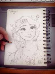 Pinterest Victoria Rapunzel Sketch Disney Art Disney Drawings