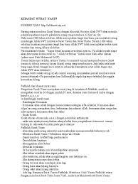 Demikian surat yasin mulai dari bacaan, terjemah bahasa indonesia, hingga keutamaan dan khasiatnya. Khasiat Surat Yasin