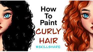 And so it's important to know how to paint it well. How To Paint Curly Hair Step By Step Skillshare Class Intro Youtube