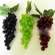 1 bunch fake 36 grapes artificial plastic fruit decoration. Home Decor High Bunch Lifelike Artificial Grape Plastic Fake Fruit Food For Home Decoration Decorative Fruit Vegetables