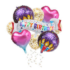 Download birthday balloons stock photos. 9 10 12 14 Pcs Happy Birthday Balloon Set Confetti Metallic Balloons Unicorn Balloons Rose Gold Latex Balloons Party Needs Wedding Anniversary Decorations Shopee Philippines