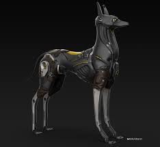 Black And White Robot Dog Artstation The Robotic Dog Mohammad Hossein Attaran Dogs Epic Art Robot