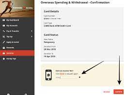 Check spelling or type a new query. Cimb Overseas Withdrawal Card Activation Rider Chris