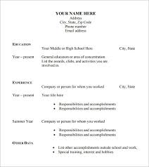 It is a written summary of your academic qualifications, skill sets and previous work experience which you submit while applying for a job. Free 6 Sample Blank Cv Templates In Pdf Ms Word