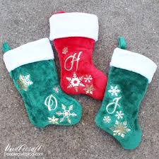 Personalize any of our christmas stockings with embroidery that will knock their socks off! Cricut Maker Personalized Christmas Stockings Tutorial