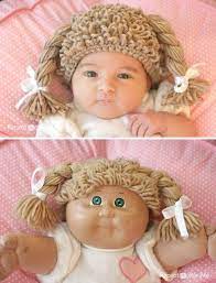 They're cute and imagine the fun photos you can take! Crochet Cabbage Patch Doll Inspired Hat Repeat Crafter Me Crochet Baby Hats Crochet Kids Hats Cabbage Patch Hat