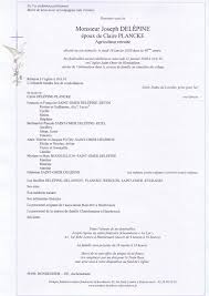 Avis De Deces Monsieur Joseph Delepine Pompes Funebres Schoonheere
