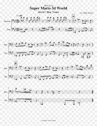 Super Mario 3d World Sheet Music Composed By Arr Sheet Music Hd Png Download 850x1100 4107679 Pngfind
