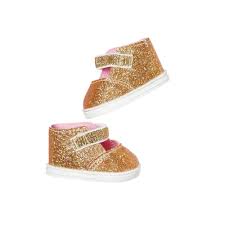 Baby Annabell Gold Shoes With Insoles 43cm - The Model Shop