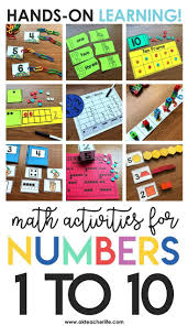 Fun Hands On Math Center Or Math Rotation Activities To Teach Numbers 1 To 10 Students Engage Math Center Activities Math Centers Kindergarten Math Rotations