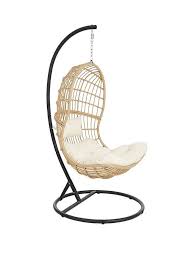 You can lounge anywhere with this stylish swing chair. Cane Hanging Chair Very Co Uk