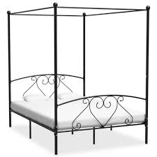 Choose from contactless same day delivery, drive up and more. Canopy Bed Frame Black Metal 140x200 Cm
