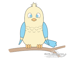 More images for cartoon bird drawing » How To Draw A Bird Step By Step Easylinedrawing