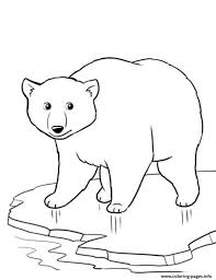 Winter Polar Bear Coloring Pages Printable Polar Bear Color Bear Coloring Pages Polar Bear Coloring Page