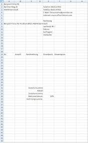 Solange sie ihre rechnungsvorlage immer. Rechnungsvordruck In Excel Erstellen Office Lernen Com