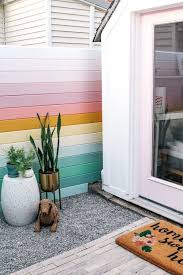 Diy Rainbow Fence Easy Backyard Home Diy Fence Design
