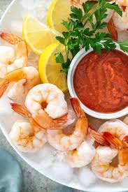 Toss with other ingredients, chill Easy Shrimp Cocktail With Dipping Sauce Jessica Gavin