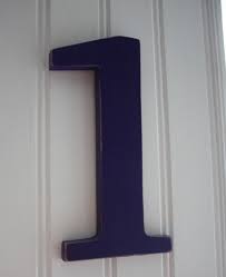 Chiffre 1 En Bois Violet Pour Decoration Murale Decorations Murales Par Mylittledecor Parement Mural Decoration Murale Bois