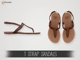 Elliesimple - T Strap Sandals - The Sims 4 Download - SimsFinds.com