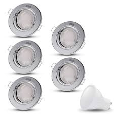 Sideboard mehr als 10000 angebote fotos preise seite 48 : Led Einbaustrahler Schwenkbar Decoro Rund Inkl 6 X 7w Led Warmweiss 230v Ip20 Deckenstrahler Einbauleuchte Deckeneinbaustrahler Einbauspot Deckeneinbauleuchte Deckenspot Drehbar Chrom Deckenbeleuchtung Deckenspots