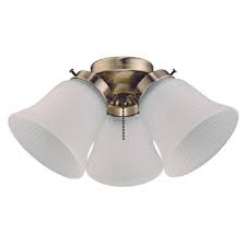 For instance, you will need to decide whether you would like to attach a fixture that has one, two if it does, get a ceiling fan light kit from a home improvement store, and connect the wires on the light to the wires on the fan using wire nuts. Westinghouse 3 Light Led Cluster Ceiling Fan Light Kit 7784800 The Home Depot