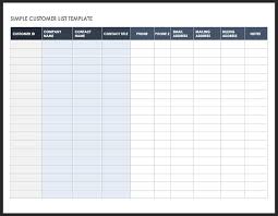 It provides you with crm functionality to help you survey and manage customer data. Free Client Customer List Templates Smartsheet