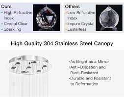 Modern Three Sphere Raindrop Spiral cyrstal Chandelier for Foyer