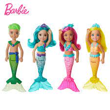 Kelly mermaid fun playset with frozen elsa as a mermaid and frozen kid felicia as a mermaid. Original Barbie Doll Rainbow Dreamtopia Mermaid Little Kelly Gjj85 Girl Princess Playset Child Pocket Toys Birthday Gift Dolls Aliexpress