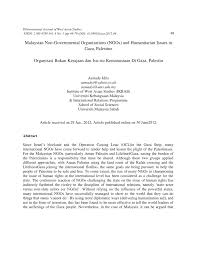 We did not find results for: Pdf Malaysian Non Governmental Organizations Ngos And Humanitarian Issues In Gaza Palestine