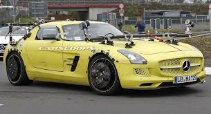 Mercedes Sls Amg Electric Drive Makes A Surprising Return Is An Amg Gt Ev In The Works Carscoops Mercedes Sls Mercedes Benz Sls Amg