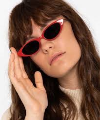Anthropologie Matt & Natt Red Cat Eye Sunglass