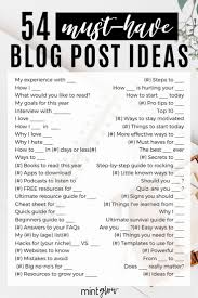 Affiliate marketing (most profitable method) this is one of the best. 54 Blog Post Ideas For When You Re Feeling Stuck Here Are Some Blog Titles You Can Use For Any Niche Includin Blog Writing Tips Blog Titles Writing Blog Posts