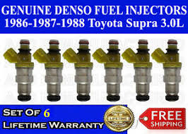 Details About Genuine Denso Set Of 6 Fuel Injectors For 86 87 88 Toyota Supra 3 0l 23250 70040